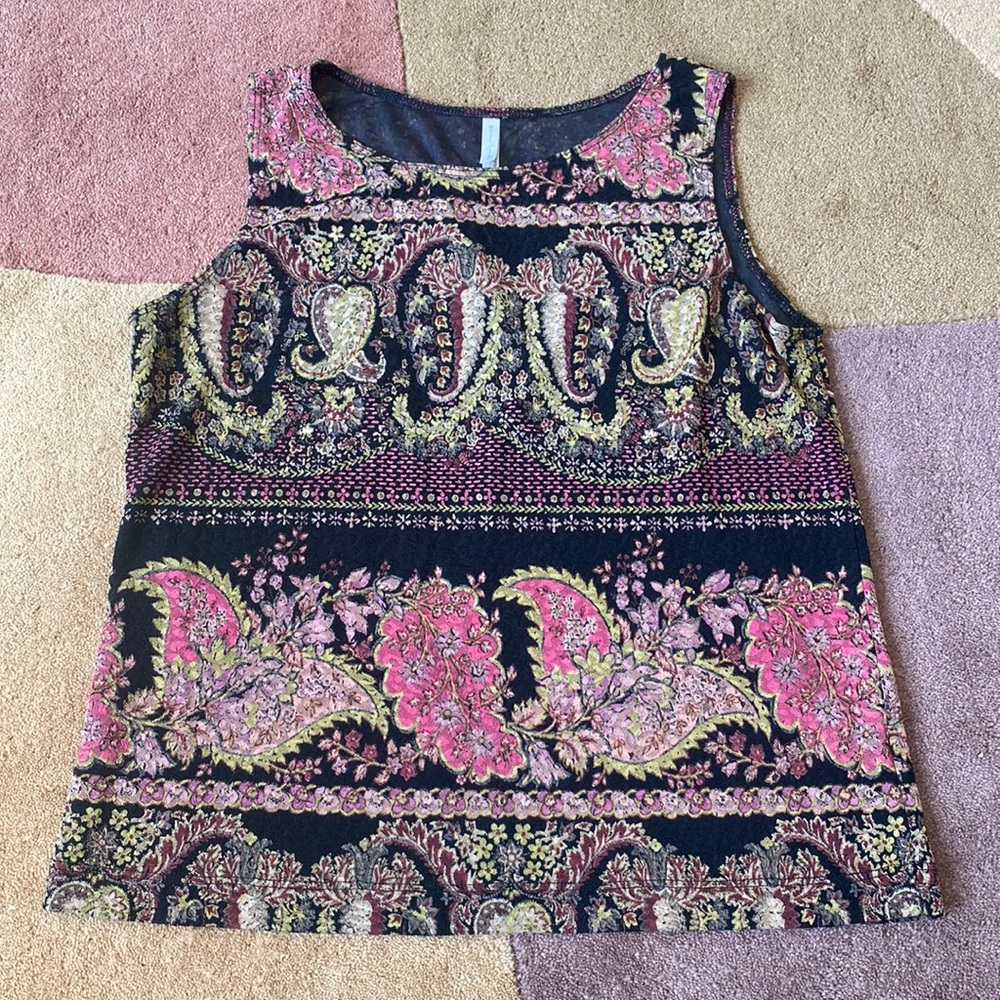 Paisley Print Tank Top